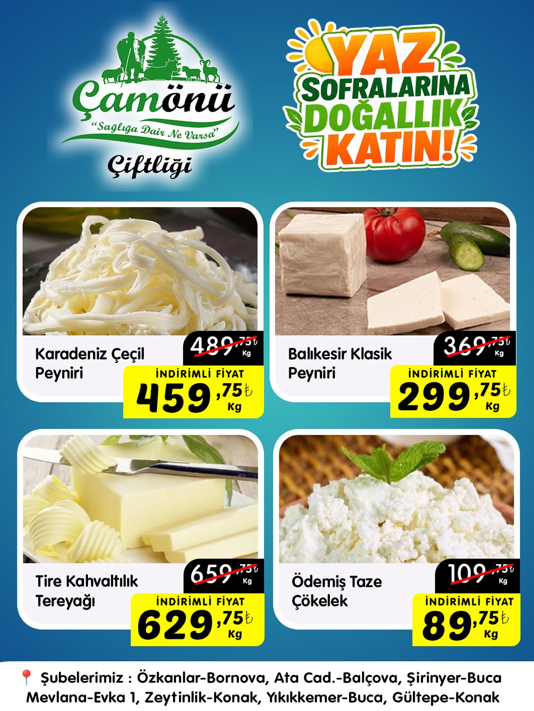 Çamönü Çiftliği güncel kampanya afişi 3